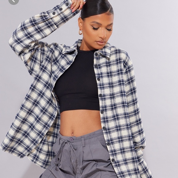 Black & navy flannel - Picture 3 of 3